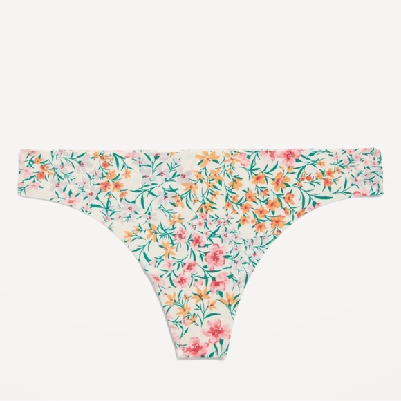 NWT OLD NAVY BUNDLE 3 PAIRS Low-Rise Soft-Knit No-Show Thong Underwear : Multi F - Picture 1 of 4